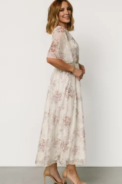 Baltic Born Kathreen Midi Dress | Ivory Floral