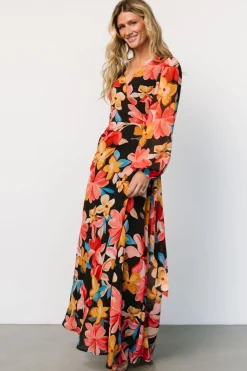 Baltic Born Katinka Wrap Maxi Dress | Tropical Night Floral