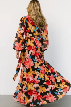 Baltic Born Katinka Wrap Maxi Dress | Tropical Night Floral