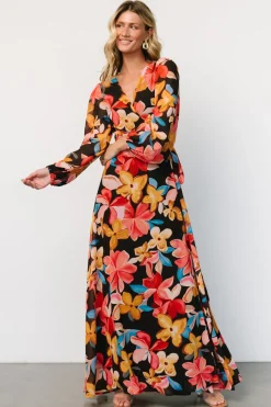 Baltic Born Katinka Wrap Maxi Dress | Tropical Night Floral