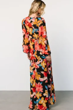 Baltic Born Katinka Wrap Maxi Dress | Tropical Night Floral