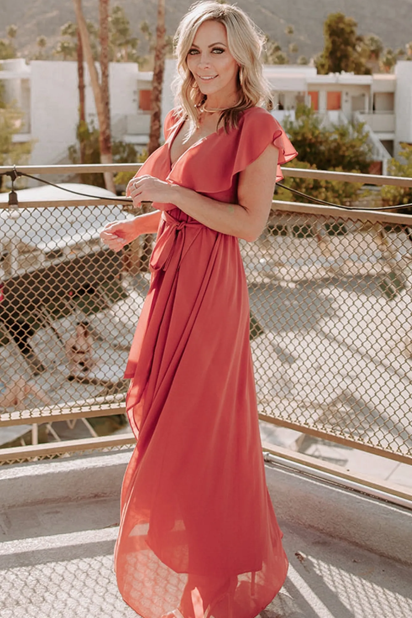 Baltic Born Katya Ruffle Maxi Dress |