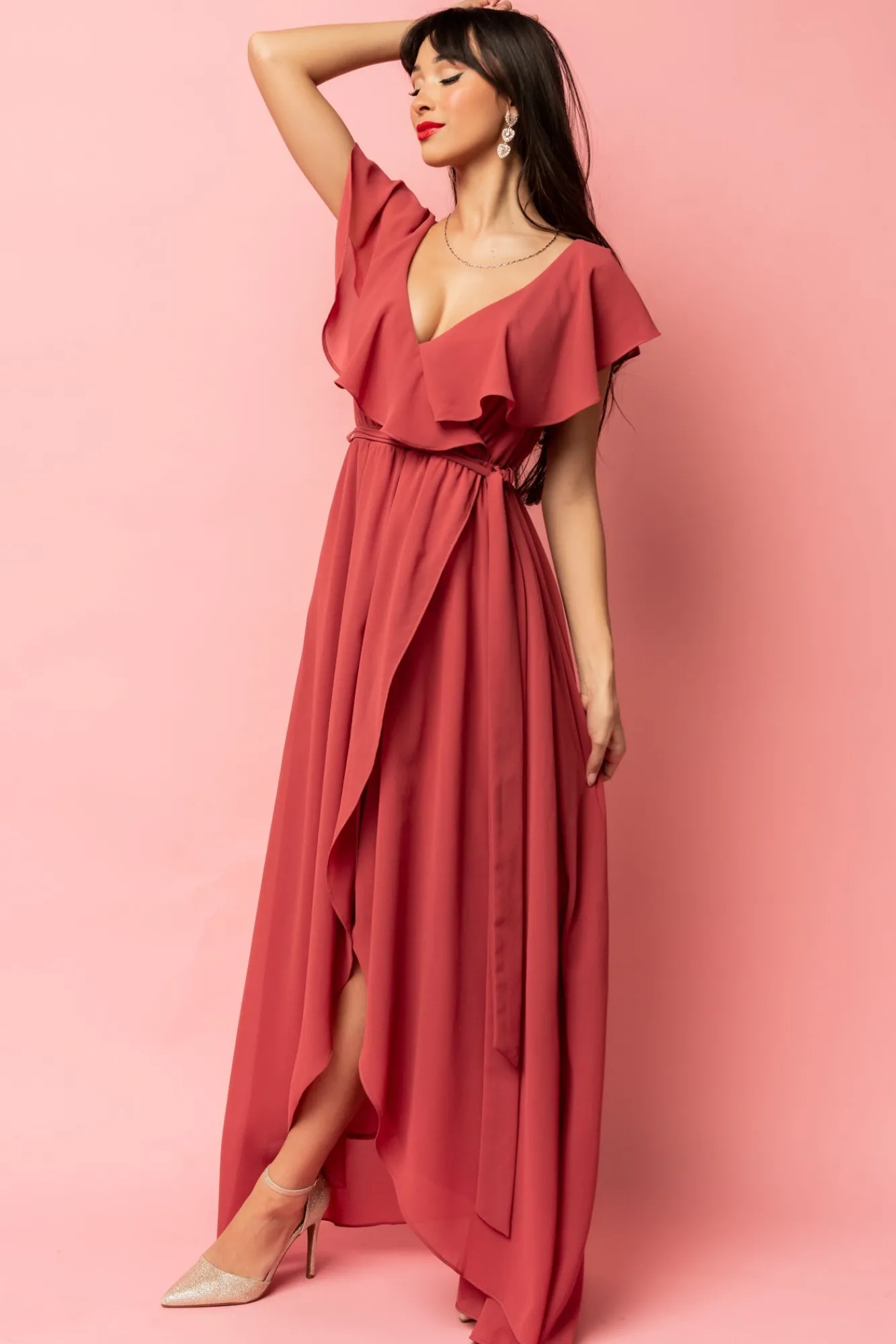 Baltic Born Katya Ruffle Maxi Dress |