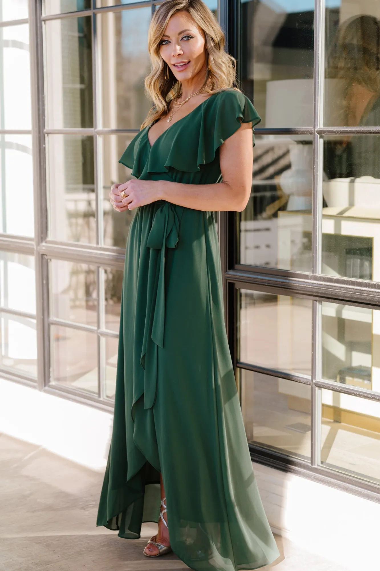 Baltic Born Katya Ruffle Maxi Dress |