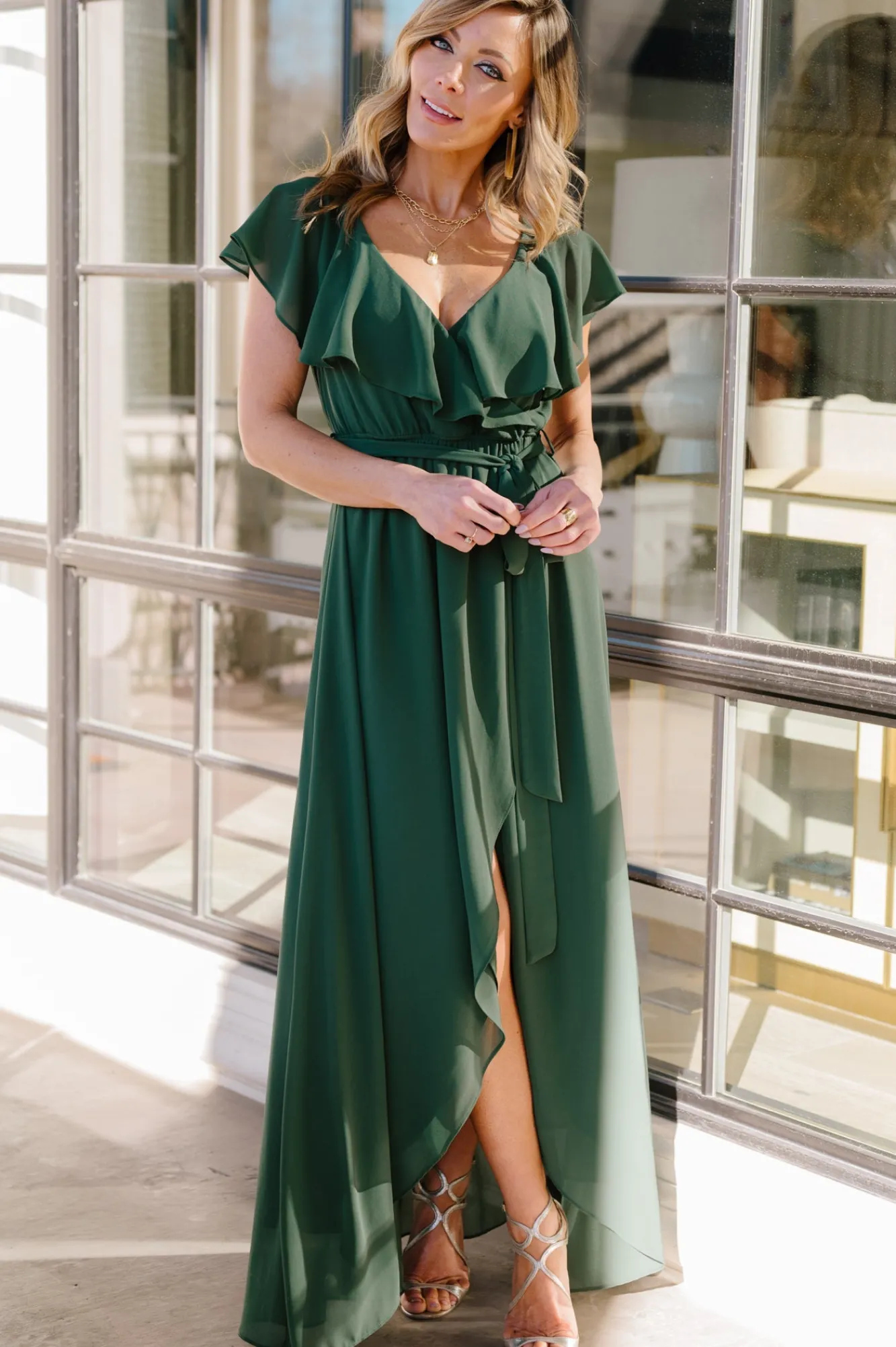 Baltic Born Katya Ruffle Maxi Dress |