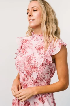 Baltic Born Kearny Ruffle Maxi Dress | Pink Floral