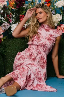 Baltic Born Kearny Ruffle Maxi Dress | Pink Floral