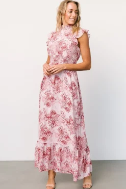 Baltic Born Kearny Ruffle Maxi Dress | Pink Floral