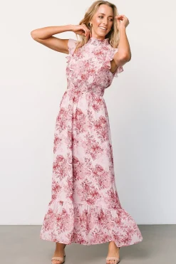 Baltic Born Kearny Ruffle Maxi Dress | Pink Floral