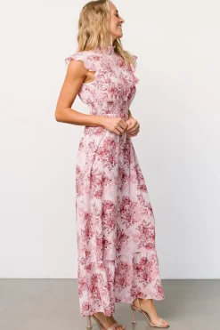 Baltic Born Kearny Ruffle Maxi Dress | Pink Floral