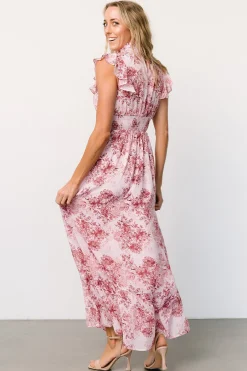 Baltic Born Kearny Ruffle Maxi Dress | Pink Floral