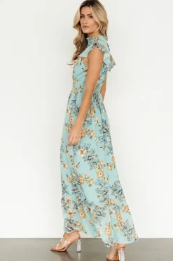 Baltic Born Kearny Ruffle Maxi Dress | Mint Floral