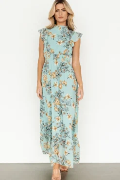 Baltic Born Kearny Ruffle Maxi Dress | Mint Floral