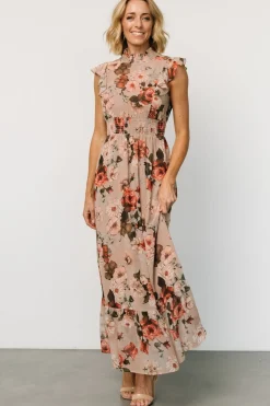 Baltic Born Kearny Ruffle Maxi Dress | Blush + Vintage Floral