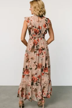 Baltic Born Kearny Ruffle Maxi Dress | Blush + Vintage Floral