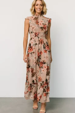 Baltic Born Kearny Ruffle Maxi Dress | Blush + Vintage Floral