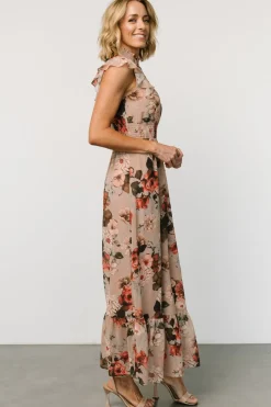Baltic Born Kearny Ruffle Maxi Dress | Blush + Vintage Floral