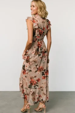 Baltic Born Kearny Ruffle Maxi Dress | Blush + Vintage Floral