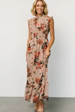 Baltic Born Kearny Ruffle Maxi Dress | Blush + Vintage Floral