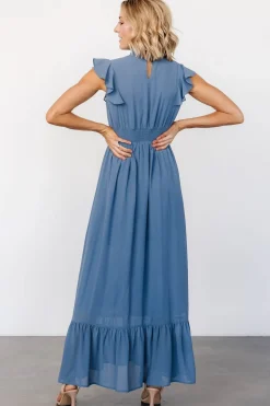 Baltic Born Kearny Ruffle Maxi Dress | Whisper Blue