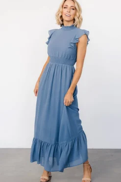 Baltic Born Kearny Ruffle Maxi Dress | Whisper Blue