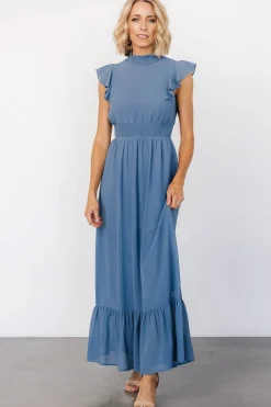Baltic Born Kearny Ruffle Maxi Dress | Whisper Blue