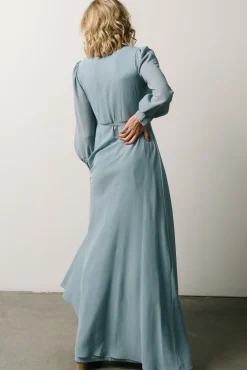 Baltic Born Kelsey Wrap Dress | Dusty Blue