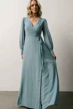 Baltic Born Kelsey Wrap Dress | Dusty Blue