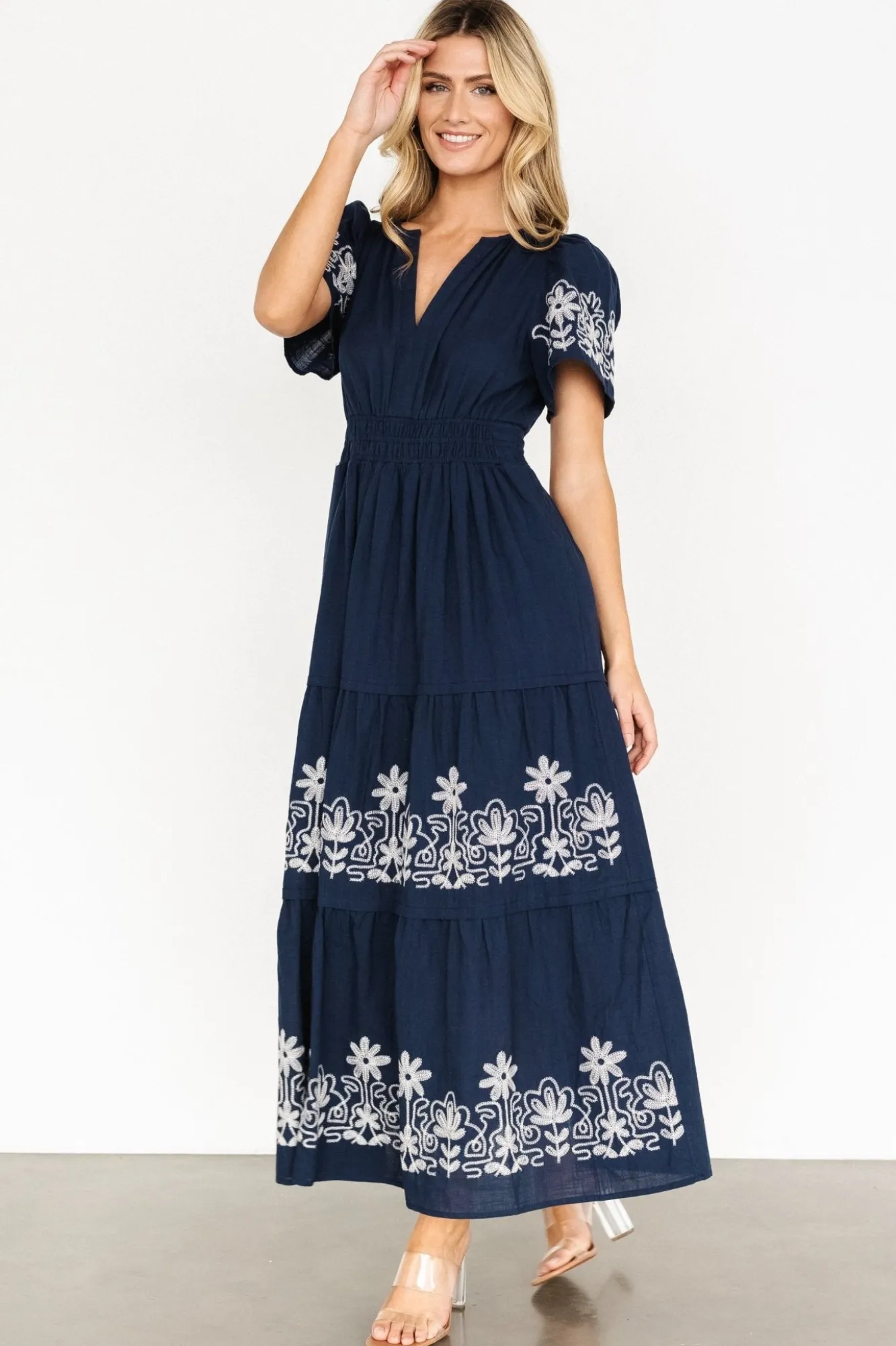 Baltic Born Kennedy Embroidered Maxi Dress |