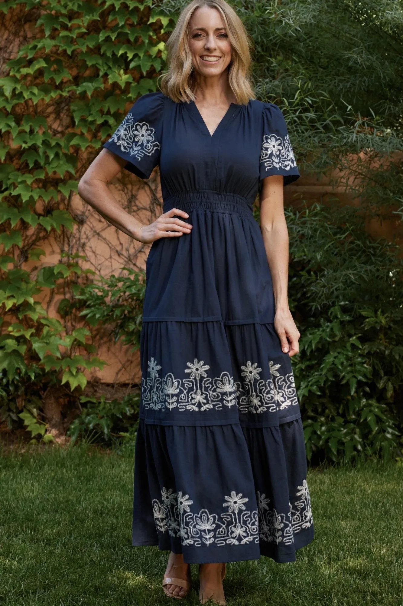 Baltic Born Kennedy Embroidered Maxi Dress |