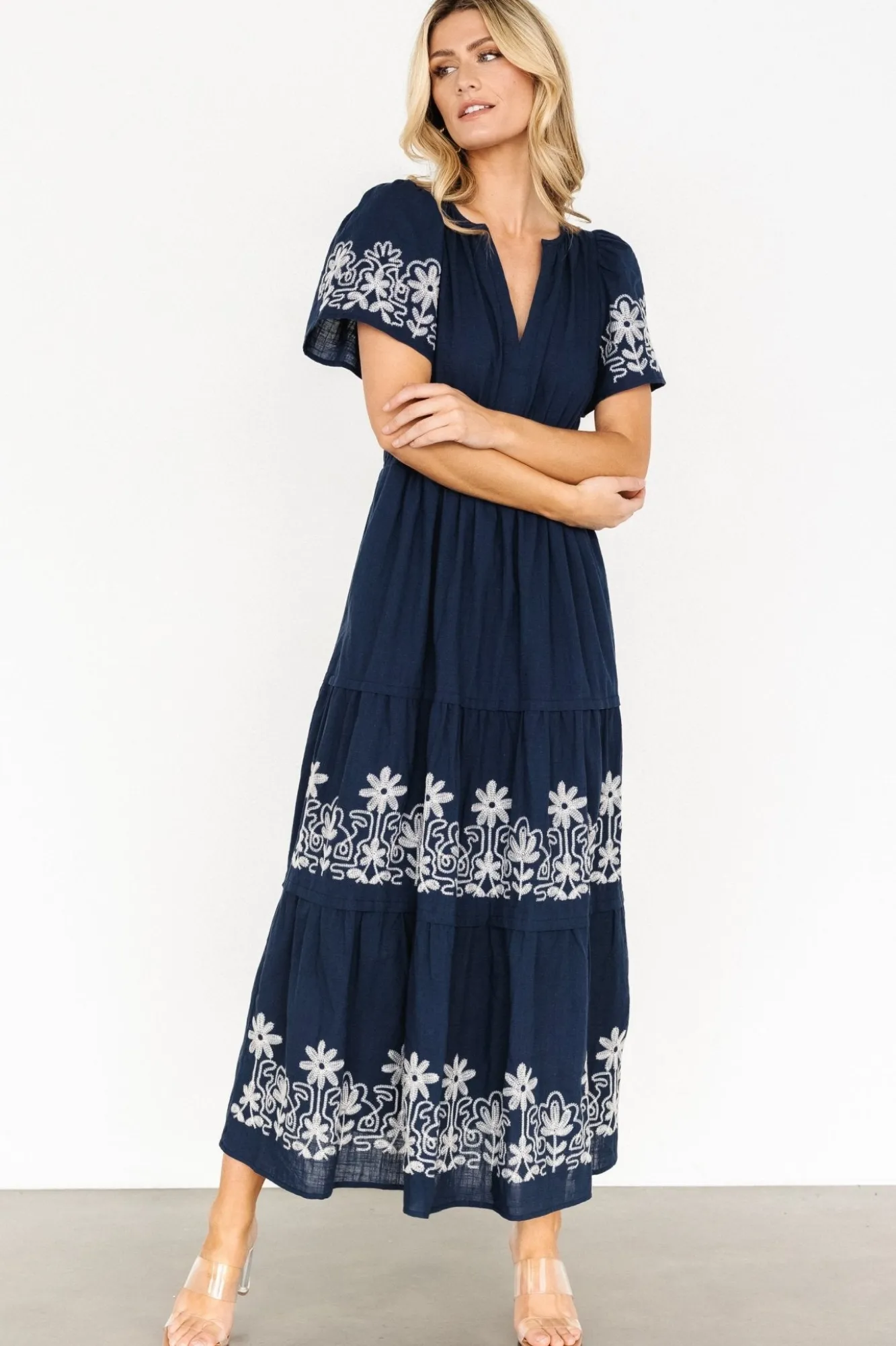 Baltic Born Kennedy Embroidered Maxi Dress |