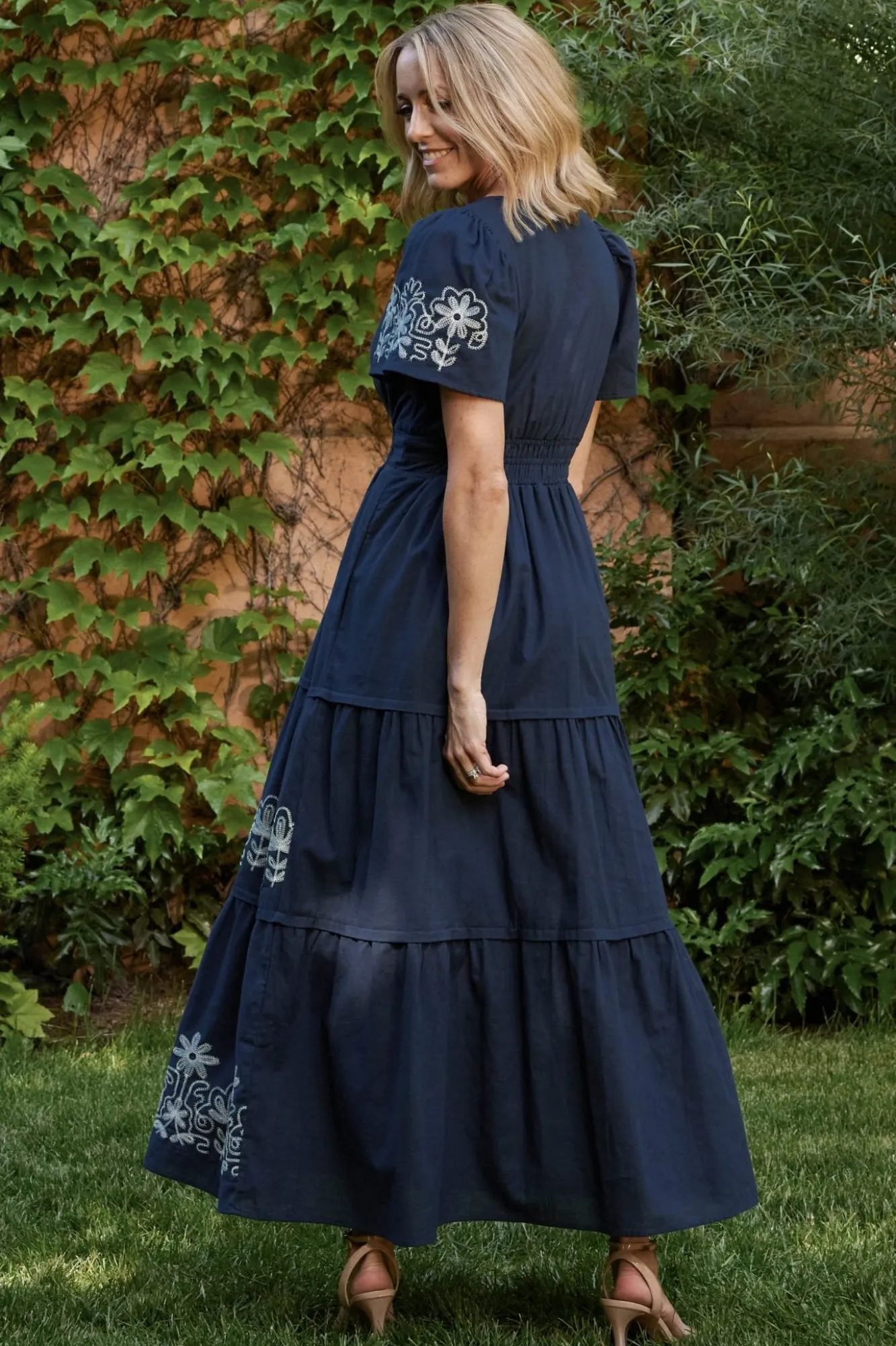 Baltic Born Kennedy Embroidered Maxi Dress |