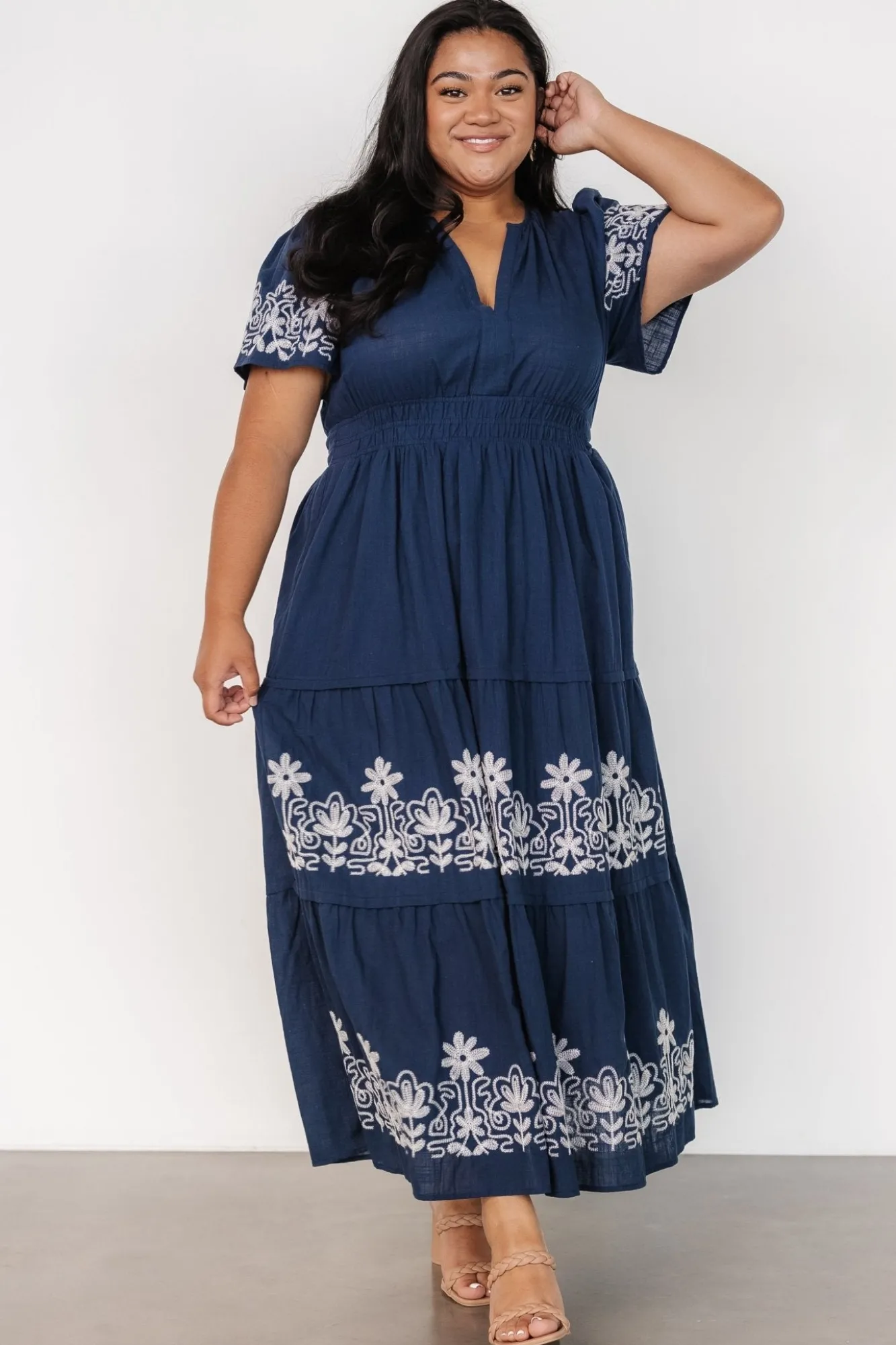 Baltic Born Kennedy Embroidered Maxi Dress |