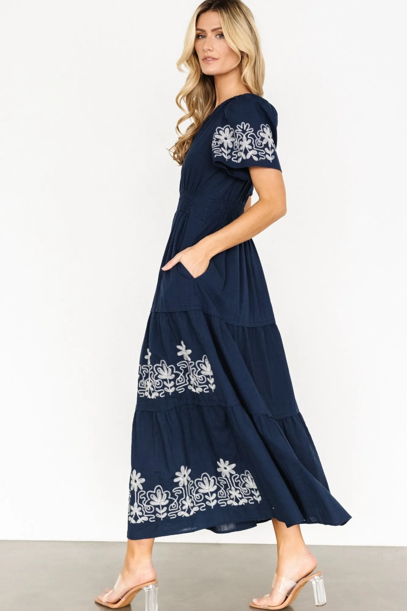 Baltic Born Kennedy Embroidered Maxi Dress |