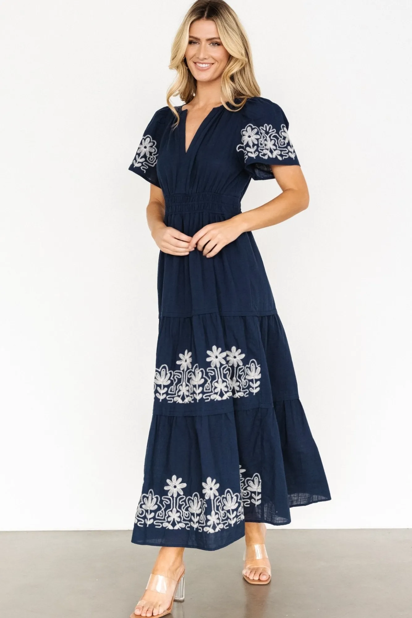 Baltic Born Kennedy Embroidered Maxi Dress |