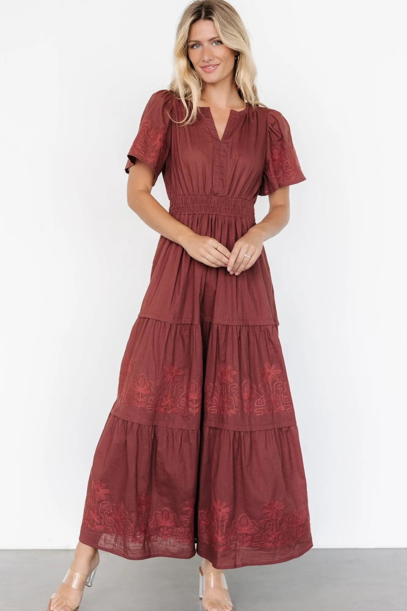 Baltic Born Kennedy Embroidered Maxi Dress |
