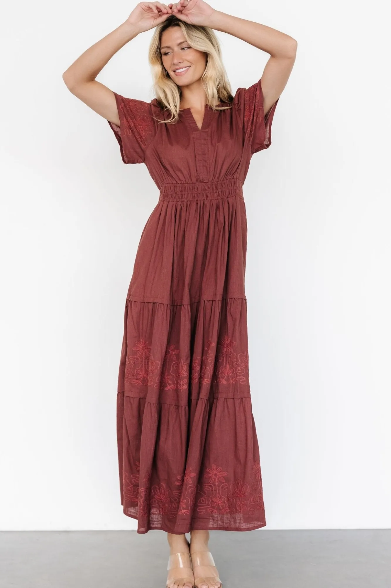 Baltic Born Kennedy Embroidered Maxi Dress |