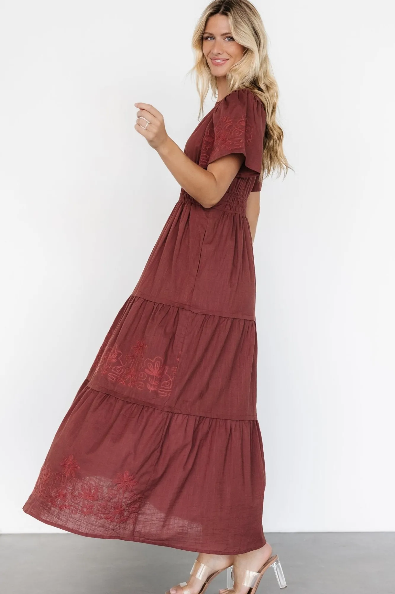 Baltic Born Kennedy Embroidered Maxi Dress |