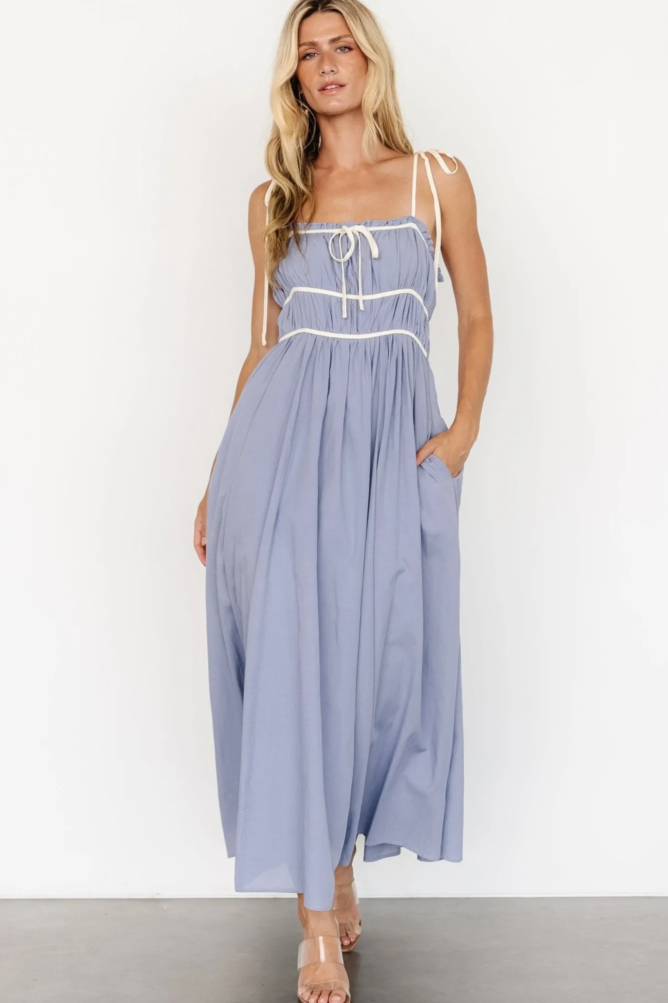 Baltic Born Kerstin Tank Maxi Dress | Peri Blue