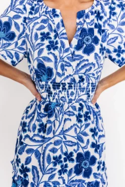 Baltic Born Kiana Poplin Maxi Dress | Blue Multi