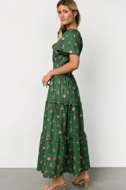 Baltic Born Kiana Poplin Maxi Dress | Green + Pink
