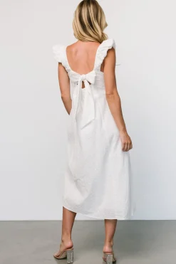 Baltic Born Kiara Eyelet Midi Dress | Off White