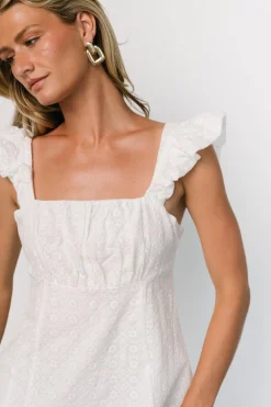 Baltic Born Kiara Eyelet Midi Dress | Off White