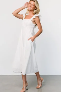 Baltic Born Kiara Eyelet Midi Dress | Off White
