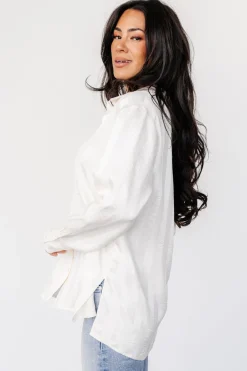 Baltic Born Kieran Striped Button Up Top |