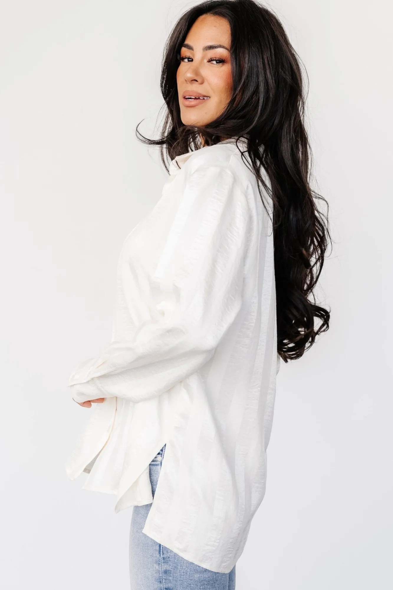 Baltic Born Kieran Striped Button Up Top |