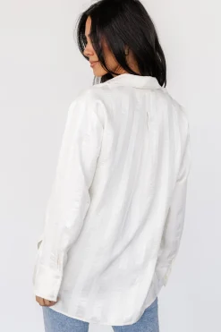 Baltic Born Kieran Striped Button Up Top |