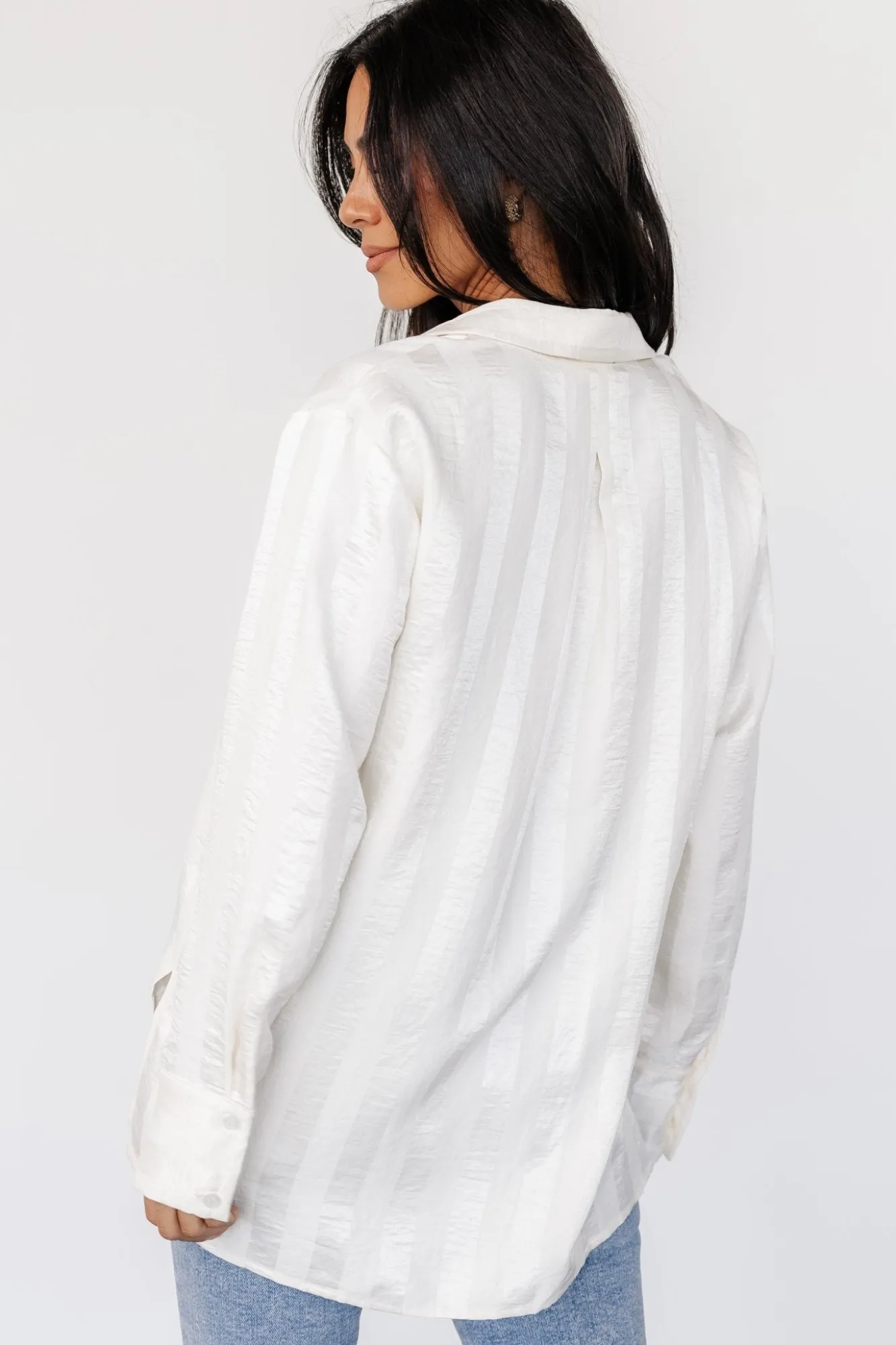 Baltic Born Kieran Striped Button Up Top |
