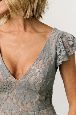 Baltic Born Kimber Lace Dress | Dusty Slate