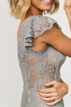 Baltic Born Kimber Lace Dress | Dusty Slate